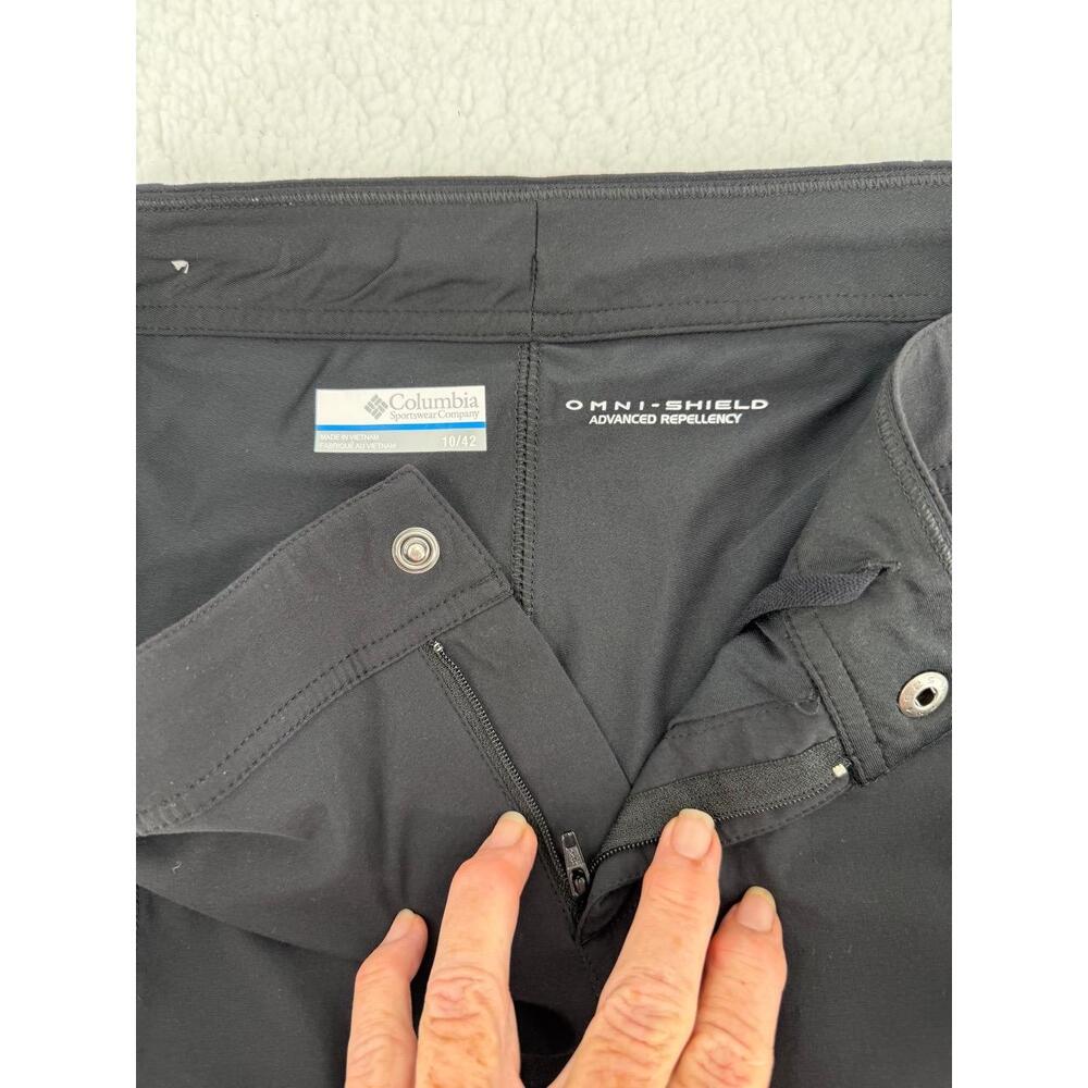 Columbia Black Button Closure Mini Length Comfort Stretch Skirt‎ Womens Size 10 - Picture 3 of 7